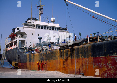 Dubai UAE Mina Jebel Ali Port Tankers Stock Photo