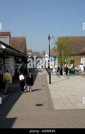 Bicester Factory Outlet Village, Oxfordshire, England Stock Photo