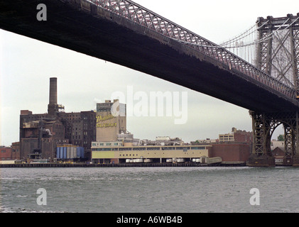 Bridge across the East River New York USA Stock Photo