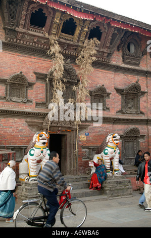 The palace of Kumari Ghar Kathmandu Nepal Stock Photo