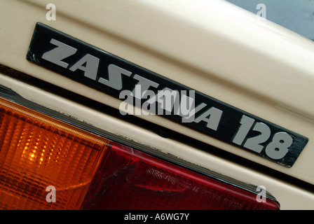 detail of Zastava 128 from Yougoslavia Serbia from Zastava Yugo Automobili in Kragujevac Stock Photo