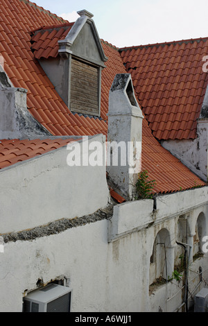 Old house at Otrobanda-side of Willemstad, Curacao, NA close to the bus-station Stock Photo
