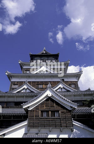 Asia, Japan, western Honshu, Hiroshima, Hiroshima, jo Castle (b. 1589), detail, daytime Stock Photo