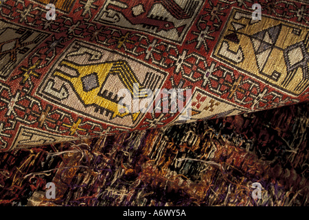 EUROPE, Turkey, Ephesus Turquois coast Details of Turkish carpet Stock Photo