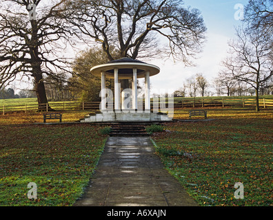 RUNNYMEDE SURREY UK December The Magna Carta Memorial designed by Sir Edward Maufe in 1957 built from English granite Stock Photo