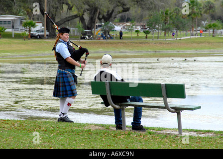 Celtic Scottish Highland games held in Zephyr Hills Florida Fl Fla Stock Photo