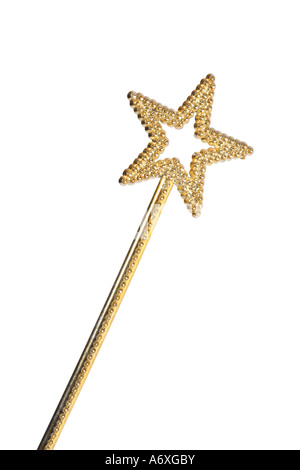 Magic wand cut out on white background Stock Photo