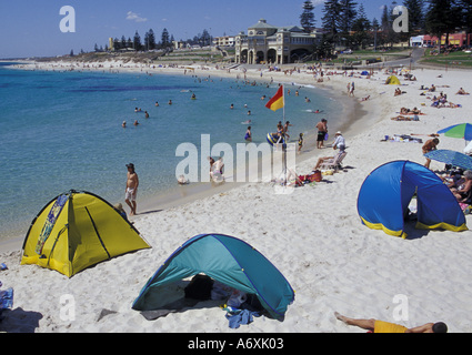 Australia, Western Australia, Perth. Famous Cottesloe Beach Stock Photo