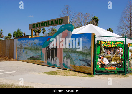 Gatorland in Kissimmee Orlando Disney Theme Park Area Florida US Stock Photo