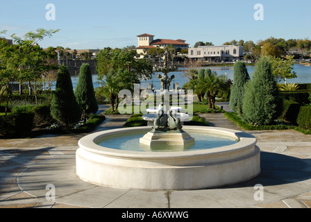 Hollis Garden park in the heart of downtown Lakeland Florida FL USA Stock Photo