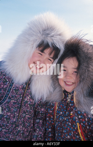 traditional Inupiat clothing, Nome Alaska Stock Photo - Alamy