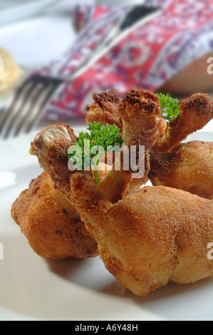 Murgh lollipop Indian style chicken thighs  Stock Photo