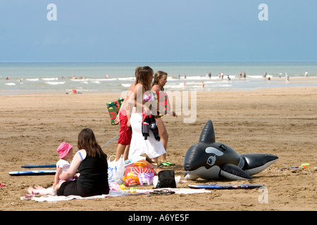 Summerleaze beach at Bude Cornwall England in summer Stock Photo