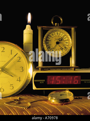 Various time measurement devices Stock Photo