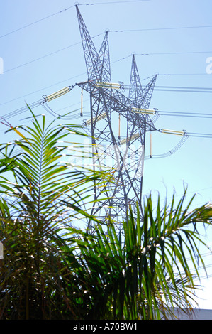 Electricity pylon Stock Photo