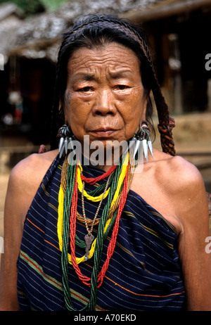 Woman Meo Hmong  Akha  Thailand  old Stock Photo