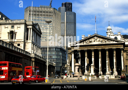 The Royal Exchange City  Stock Bank Banking London Stock Photo