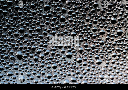 water droplets condensed on the window. wet glass Stock Photo - Alamy