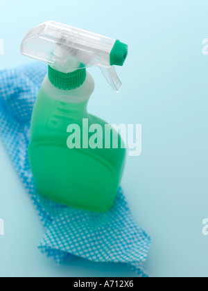 House cleaning products, copy space. Stock Photo by stockfilmstudio