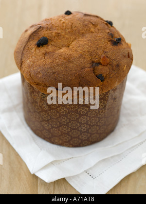 Panettone cake shot with Hasselblad medium format digital Stock Photo