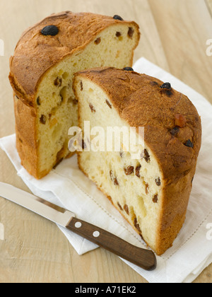Panettone cake shot with Hasselblad medium format digital Stock Photo