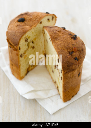 Panettone cake shot with Hasselblad medium format digital Stock Photo