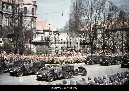 Nazism / National Socialism, events, parades, Munich 1940, Stock Photo