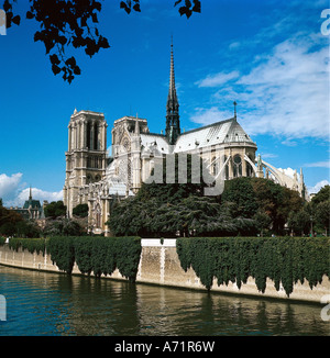 geography / travel, France, Paris, churches, Notre Dame de Paris, built 1177 - 1240, Stock Photo