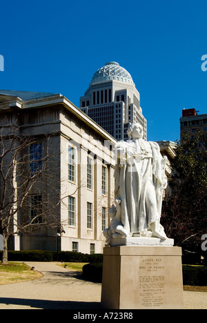Statue of King Louis XVI in front of Jefferson County Courthouse in Stock Photo: 23474886 - Alamy