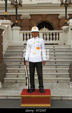 Royal Guard in the Grand Palace. Bangkok, Thailand. Stock Photo