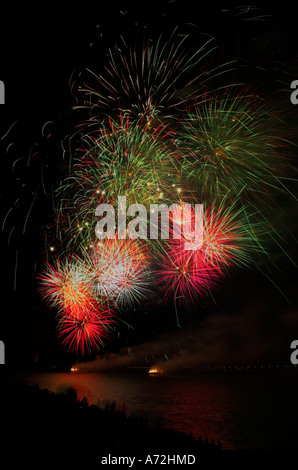 Fireworks grand finale at Skyfire 18 Stock Photo