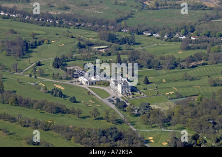 Aerial high level oblique view of Moor Park golf course Northwood Three Rivers London WD3 England 2005 Stock Photo