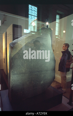 The Rosetta Stone, British Museum Stock Photo