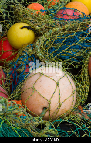 fishing net with floating balls Stock Photo - Alamy