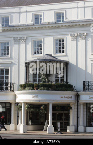 Architectural feature above the entrance to Regency Arcade in Royal Leamington Spa, Warwickshire, England Stock Photo