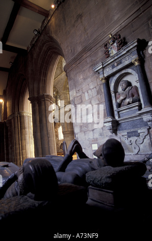 Europe, England, Shrewsbury. The Abbey, 11th c. monastery Stock Photo