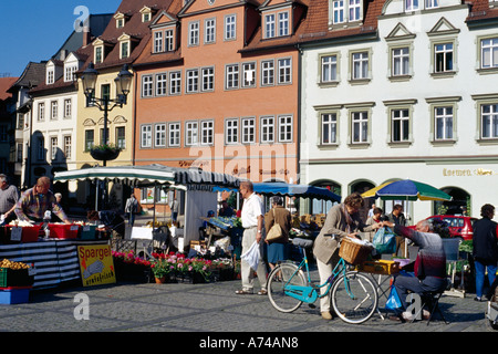 Market Naumburg Altmark Saxony-Anhalt Germany Stock Photo