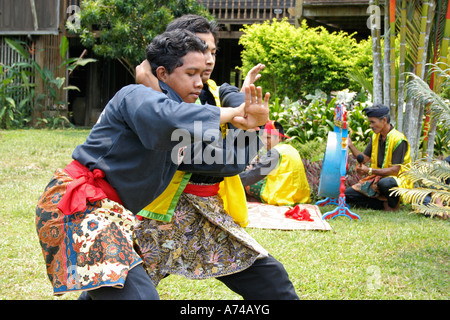 Malay art of self defence known as Silat ,Malaysia. Stock Photo