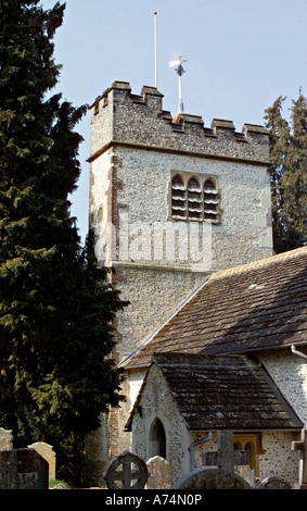 St Giles Church Bell Tower, Ashtead, Surrey. Stock Photo