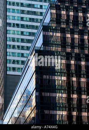 collage view of glass fronted buildings Stock Photo