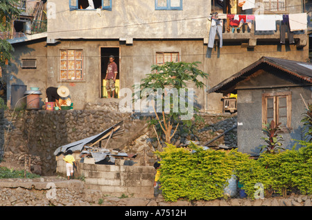 House In Rice Terraces In Bontoc Stock Photo