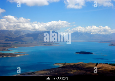 aerial view of Tekapo lake, New Zealand Stock Photo - Alamy
