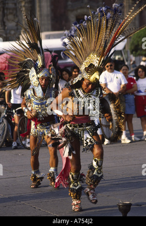 Aztec Dancer Mexico City Stock Photo