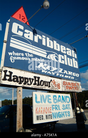 The key largo bar in Florida Stock Photo