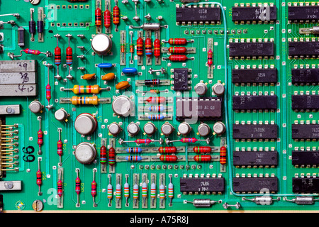Electronic circuit board. Stock Photo