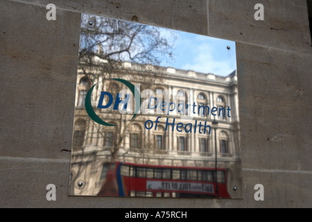 department of health plaque at the entrance of 79 richmond house westminster london uk Stock Photo