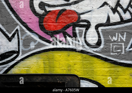 Colouful Graffiti Wall Stock Photo