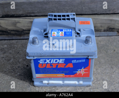 Ordinary 12 volt car battery Stock Photo