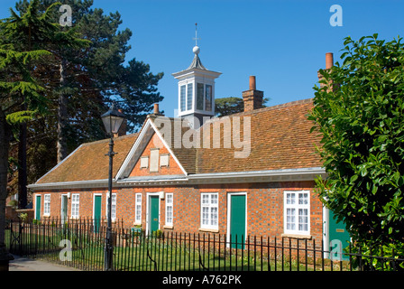 Abingdon, Oxfordshire, England. Twitty's Hospital and Almshouses near St Helen's Church Stock Photo