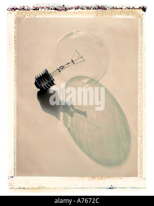 lightbulb with shadow Stock Photo